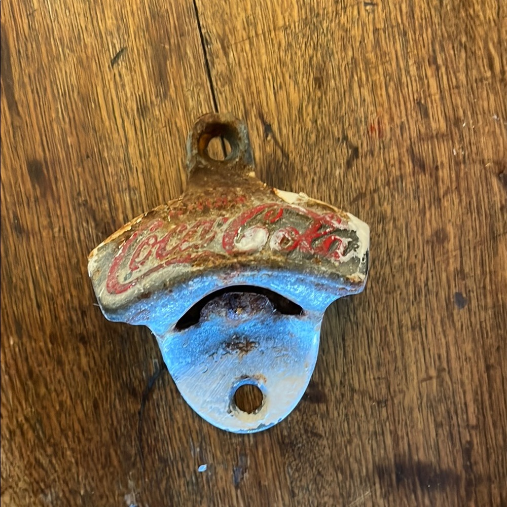 Coca Cola Vintage Wall Bottle Opener - Red and silver